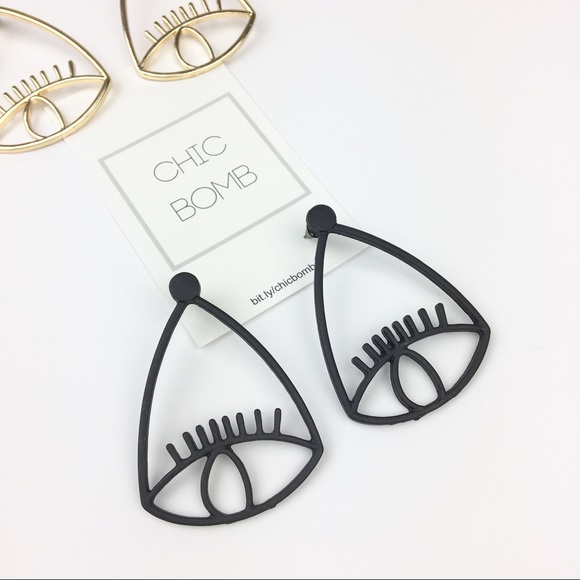 Statement EYE EARRINGS - Picture 5 of 6